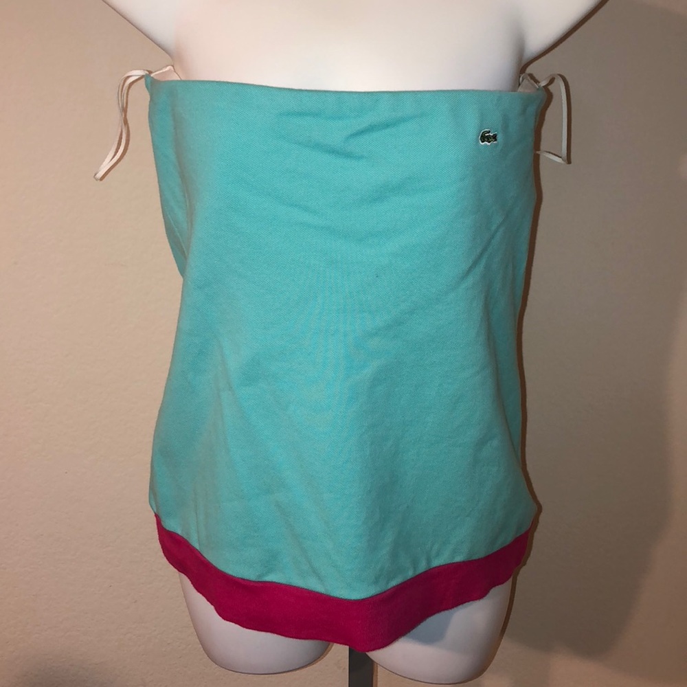Lacoste turquoise tube top